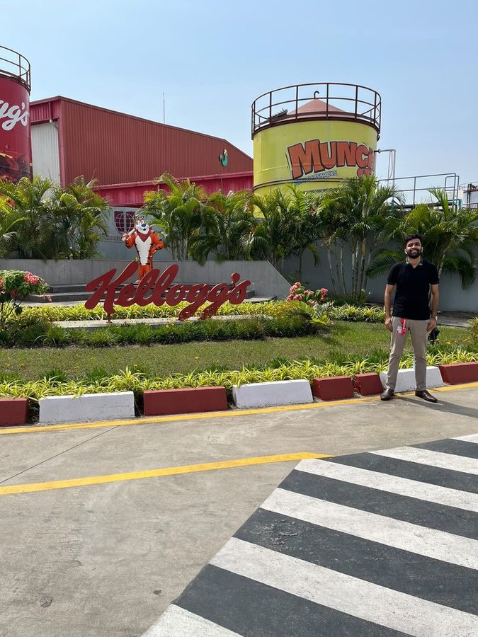 Bhushan at the Kellogg’s plant
